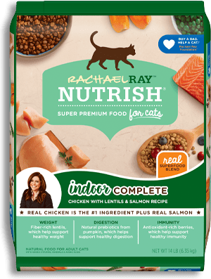 Nutrish Indoor Complete Chicken With Lentils And Salmon Dry Cat Food